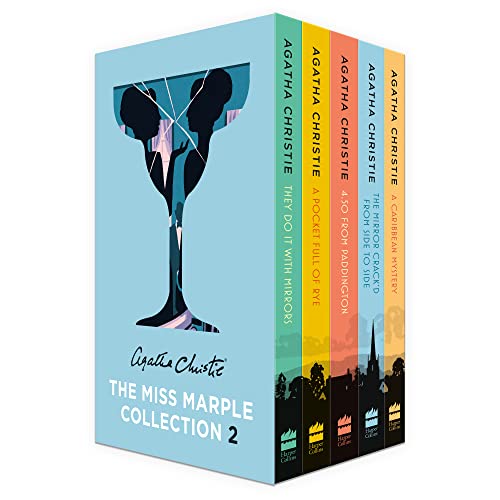 Miss Marple Mysteries Series Books 6 - 10 Collection Set by Agatha Christie (A Caribbean Mystery, The Mirror Crackd From Side to Side, 4.50 from Paddington, A Pocket Full of Rye & More)
