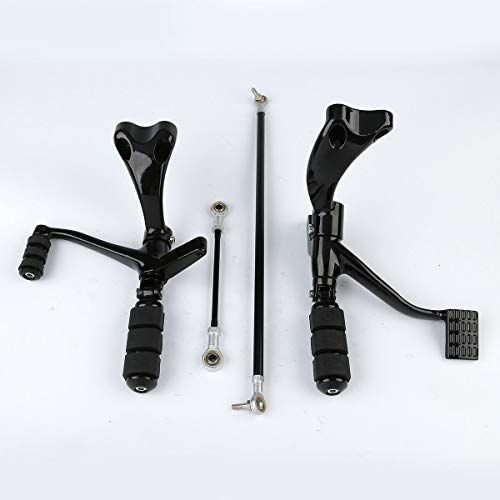 TCT-MT Forward Controls Foot Pegs Levers Linkages Fit for Harley Sportster XL 883 1200 2004-2013 Black