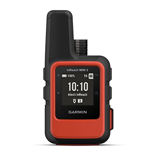 Garmin 010-02602-00 inReach Mini 2, Lightweight and Compact Satellite Communicator, Hiking Handheld, Orange