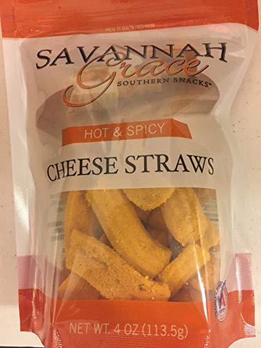 Hot & Spicy Traditional Southern Cheese Straws-8 Pack- All Natural Real Aged Chedder