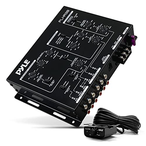 Pyle 3-Way Electronic Audio Crossover-Network Hi-Pass And Low-Pass Channel 12dB Octave Slope Power LED Indicator W/Remote Subwoofer Control And Parallel Input Switch