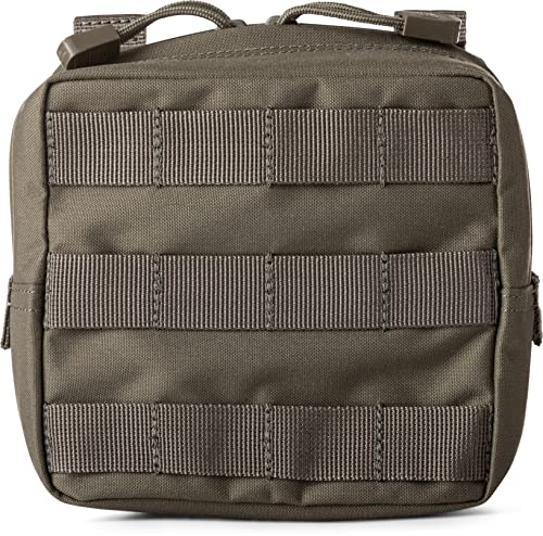 5.11 Tactical 6" x 6" All Weather Nylon Molle Pouch Tech, YKK Zipper Hardware, Style 58713, Ranger Green