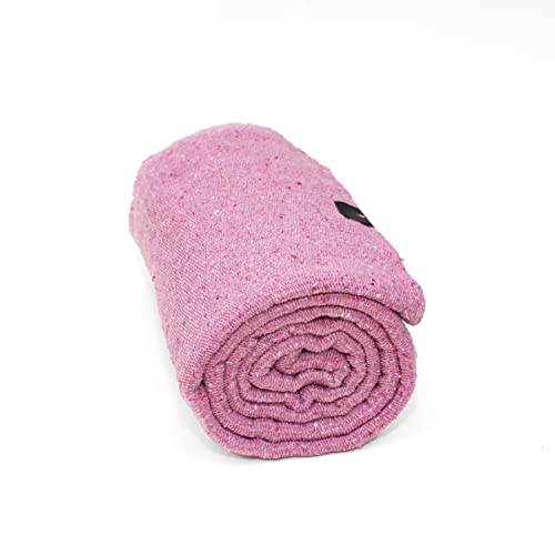 Cudegui Yoga Blanket Thick, Mexican Yoga Blanket, Ideal Yoga Blanket for Restorative Yoga (Pink)