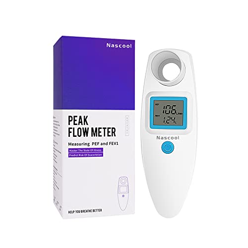 Digital Peak Flow Meter,Home Medical with Tracking Software-Accurate&Reliable Spirometer for Asthma COPD Adult Kids