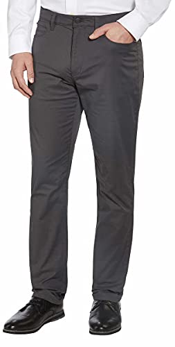 English Laundry Mens 5 Pocket Midway Pant (Forged Iron, 34W x 32L)