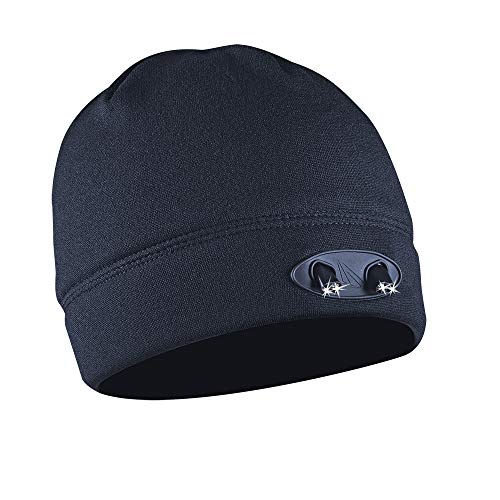 Panther Vision POWERCAP LED Beanie Cap 35/55 Ultra-Bright Hands Free LED Lighted Battery Powered Headlamp Hat - Navy Fleece (CUBWB-4737)
