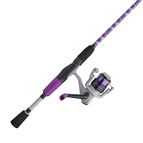 Shakespeare Jellyfish Spinning Reel and Fishing Rod Combo, Purple, 5'6" - Medium - 2pc