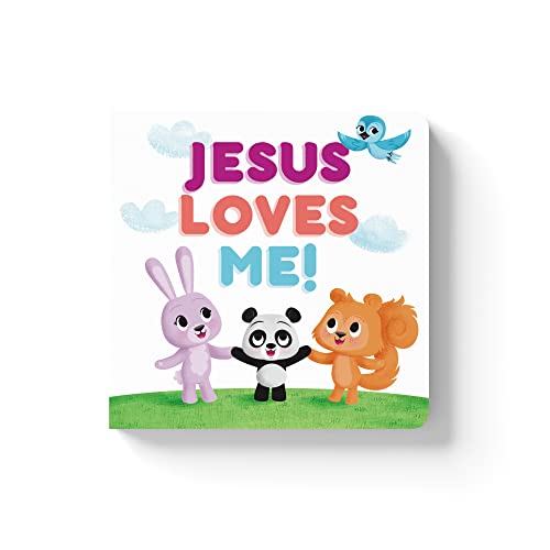 Jesus Loves Me Board Book - Listener Kids - Perfect Christian Baby Shower, Easter Basket, Christmas, Birthday, Ages 0-3