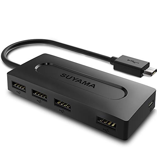 SUYAMA USB OTG Adapter for Fire TV Stick 4K,Nintendo S/NES Classic Mini,Playstation Classic,Raspberry Pi Zero, Sega Genesis Mini