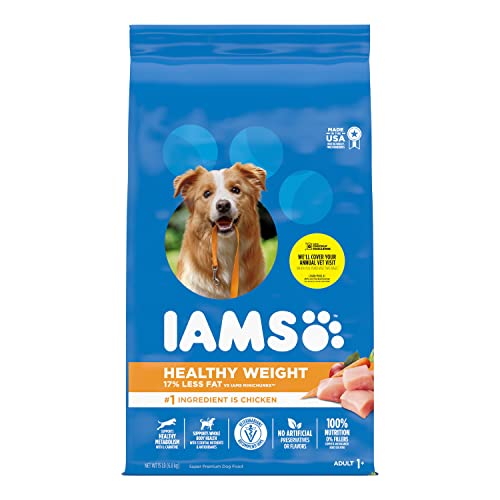 IAMS Adult Healthy Weight Control Dry Dog Food with Real Chicken, 15 lb. Bag