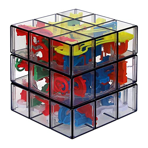 Rubiks, Perplexus Fusion 3 x 3 Gravity 3D Maze Game Brain Teaser Fidget Toy Puzzle Ball, for Adults & Kids Ages 8 and up