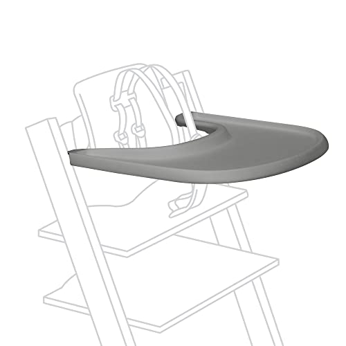 Stokke Tray, Storm Grey - Designed Exclusively for Tripp Trapp Chair + Tripp Trapp Baby Set - Convenient to Use and Clean - Made with BPA-Free Plastic - Suitable for Toddlers 6-36 Months