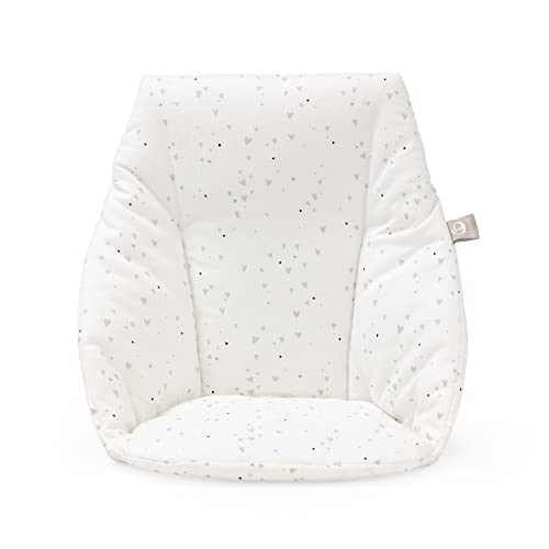 Stokke Tripp Trapp Baby Cushion, Sweet Hearts - Add Softness, Support & Comfort to Your Tripp Trapp Baby Set - Machine Washable + Made with Organic Cotton - Fits All Tripp Trapp Chairs