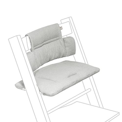 Stokke Tripp Trapp Classic Cushion, Nordic Grey - Pair with Tripp Trapp Chair & High Chair for Support and Comfort - Machine Washable - Fits All Tripp Trapp Chairs