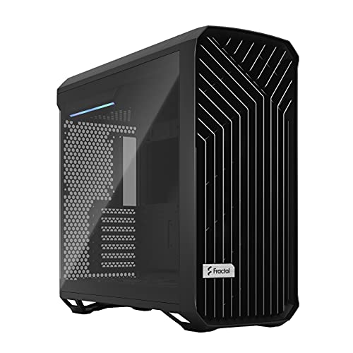 Fractal Design Torrent Black E-ATX Tempered Glass Window High-Airflow Mid Tower Computer Case