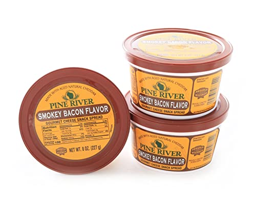 Smokey Bacon Cheese Spread 8 Ounce (Pack of 3 - Shelf Stable)