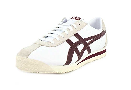 Onitsuka Tiger Unisex Tiger Corsair Shoes, White/Deep Sapphire, 6.5