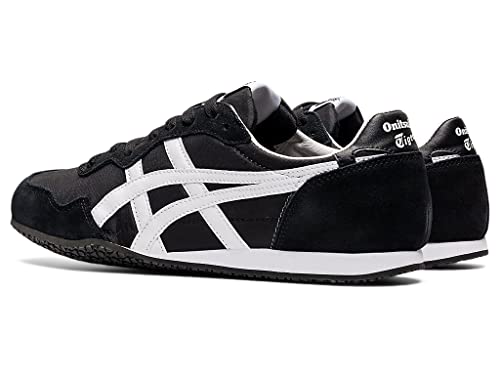 Onitsuka Tiger Men's Serrano Sneakers, Black/White, 8.5 Medium US