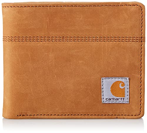 Carhartt Men's Standard Billfold Wallet, Saddle Leather (Brown), One Size