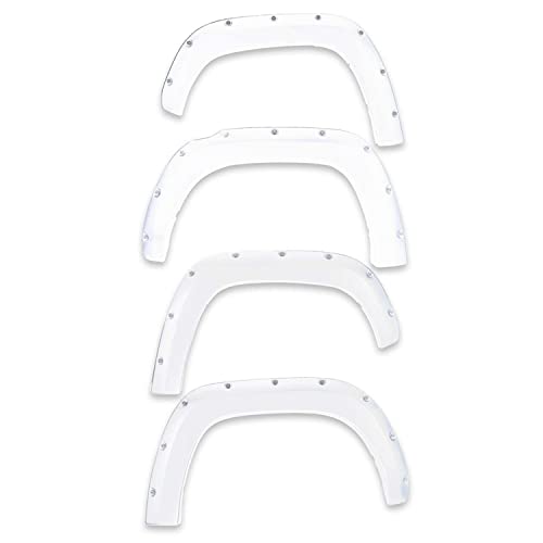 EGR 792854-PW7 bolt-on look fender flare set, factory bright wite color match, compatible with select Dodge Ram models