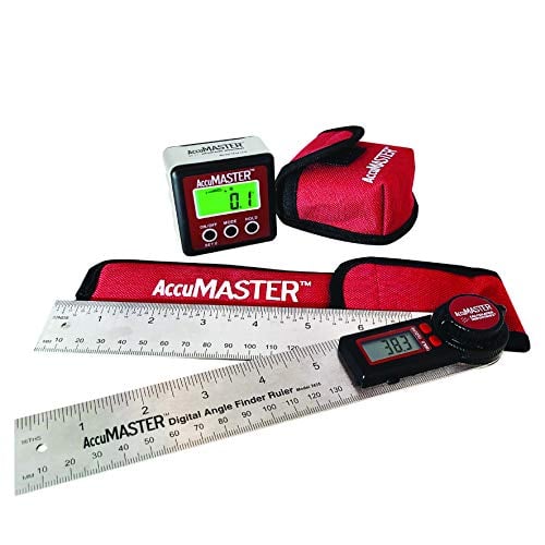 Calculated Industries 7489 AccuMASTER Value Pack  2-in-1 Digital Angle Gauge plus the Digital 7-Inch Angle Finder Ruler | Accurate Precision Tools for Carpenters, Woodworkers, Fabricators | 2-Pieces