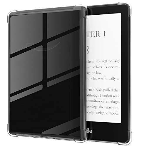 Miimall Compatible Kindle Paperwhite 5th/6th/7th Generation Case Soft TPU Lightweight Slim Back Panel Shockproof Protective Clear Cover Case for Kindle Paperwhite 6 Display 5th/6th/7th Generation