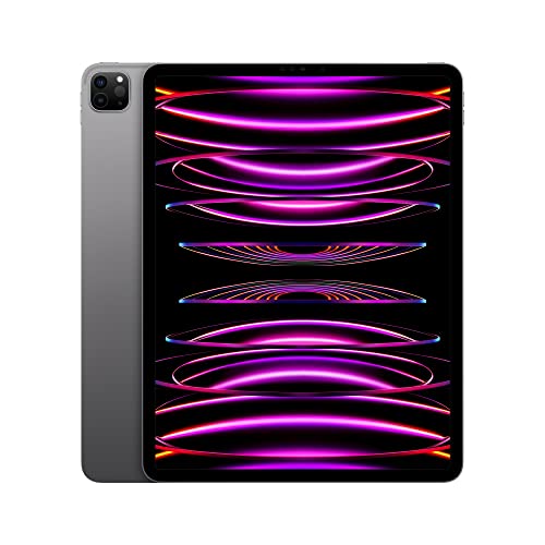 Apple iPad Pro 12.9-inch (6th Generation): with M2 chip, Liquid Retina XDR Display, 1TB, Wi-Fi 6E, 12MP front/12MP and 10MP Back Cameras, Face ID, All-Day Battery Life  Space Gray