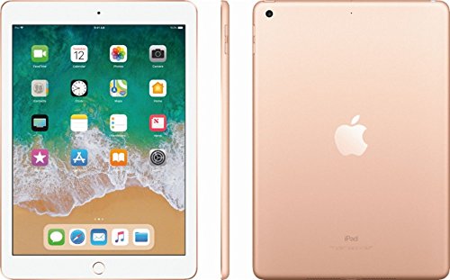 2018 Apple iPad (9.7-inch, WiFi + Cellular, 32GB) Gold (Renewed)