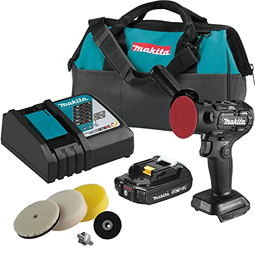 Makita XVP01R1B 18V LXT LithiumIon Sub-Compact Brushless Cordless 3" Polisher / 2" Sander Kit (2.0Ah)