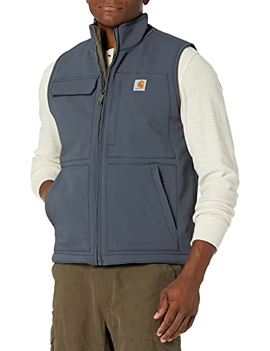 Carhartt mens Sherpa-lined Super Dux Relaxed Fit Sherpa Lined Vest, Bluestone, Large US