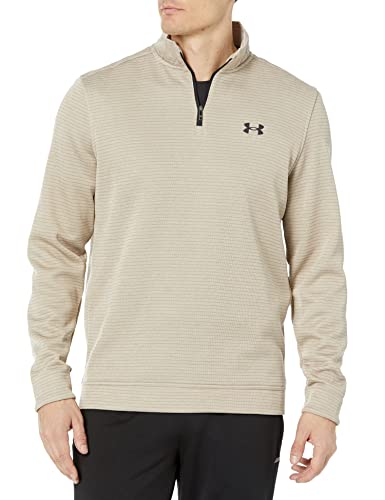 Under Armour Mens Storm SweaterFleece Quarter Zip , (200) Highland Buff / / Black , 3X-Large