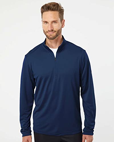 adidas Mens Lightweight Quarter-Zip Pullover (A401) -Collegiate -XL