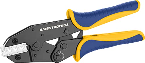 haisstronica Crimping Tool for Non-Insulated Terminal,AWG 22-6 Ratchet Wire Crimper Tool,Wire Terminal Crimper HS-7327