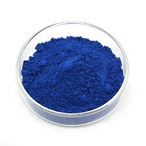 Iron Oxide Pigment - Blue Powder Color Pigment for Concrete, Cement, Mortar, Grout, Plaster, Colorant, Pigment (0.22lb, Blue)