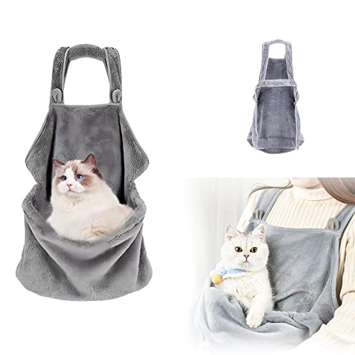 Small Dog Cat Carrier Chest-Soft Breathable Cotton-with Pocket Hands Free Shoulder Front Cat Sling Carrier-Pet Sling Carrier for Small Dogs,Cats,Accompany Carrier Bag-Pet Sling Carrier Bag