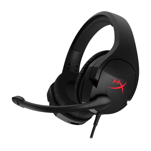 HyperX Cloud Stinger  Gaming Headset, Lightweight, Comfortable Memory Foam, Swivel to Mute Noise-Cancellation Mic, Works on PC, PS4, PS5, Xbox One, Xbox Series X|S and Mobile,Black