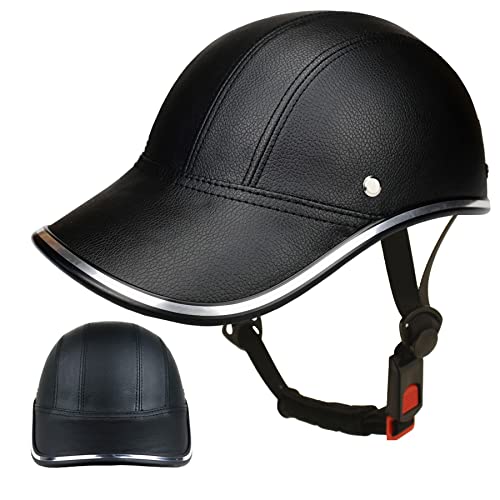 FROFILE Bike Helmet for Men Women - (Medium, Black) Urban Baseball Cap Style Adults Cycling Helmets