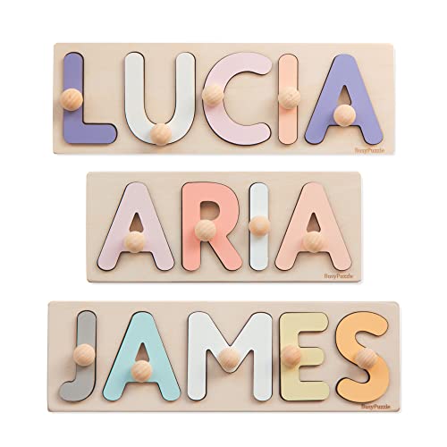 Custom Name Puzzle by BusyPuzzle Christmas Gift For Kids Name Puzzle With Pegs Montessori Toys Wooden Name Baby Shower Gift Personalized Baby Puzzle Name Puzzle Wooden Toy Nursery Decor Easter Present