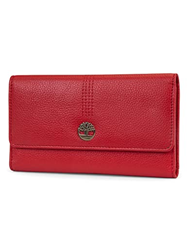 Timberland Women's Leather RFID Flap Wallet Clutch Organizer