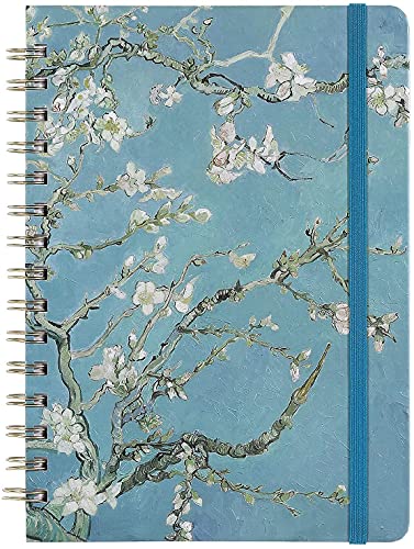 Ruled Notebook/Journal - Lined Journal with Premium Thick Paper, 8.5" X 6.4", College Ruled Spiral Notebook/Journal, Banded with Exquisite Inner Pocket, Waterproof Hardcover for Office, Home & School