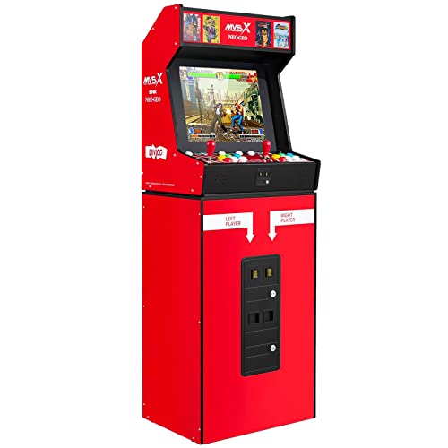 NEOGEO MVSX Arcade with Base and Riser Set, 50 Pre-Loaded NEO-GEO Retro Games