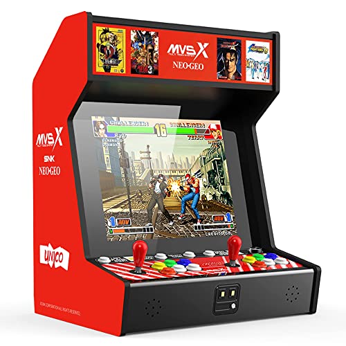 SNK NEOGEO MVSX Home Arcade, Preloaded 50 SNK Neo Geo Official Licenced Retro Games, Support Two players to Play Games Concurrently, Including The King of Fighters/Metal Slug and More