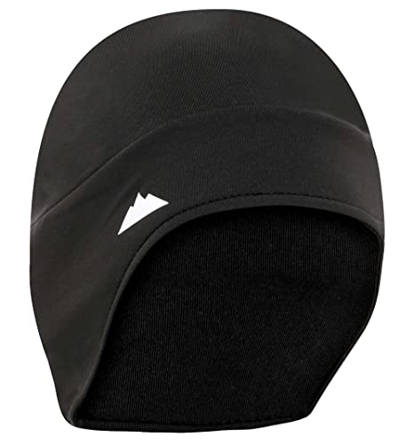 Helmet Liner Skull Cap Beanie - Ultimate Thermal Retention and Performance Moisture Wicking. Perfect for Running, Cycling, Skiing & Winter Sports. Fits Under Helmets (HL with Ear Covers) Black