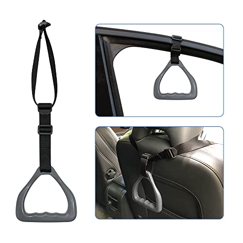 Car Handle Assist for Elderly Secure Portable Car Cane Door Automotive Standing Aid Handicap Transfer Auto Helper Handgrab Disabled Vehicle Assistant Support Adjustable Headrest Handles