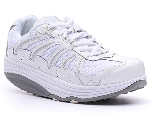 Exersteps Women's Brisa Sneakers (8, White)