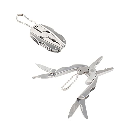 Polished 6-in-1 Stainless Steel Multifunctional Pliers Multi Tools Set with Sheath, Mini