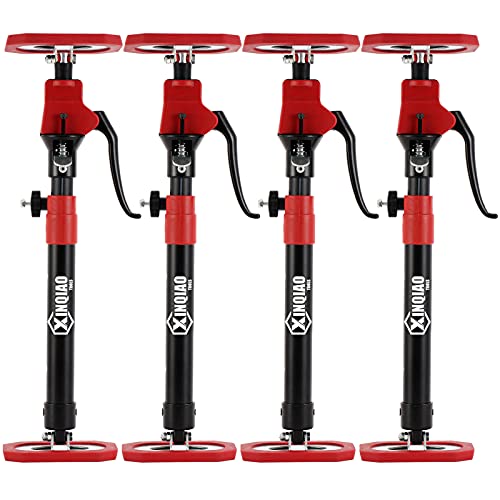 XINQIAO Third Hand Tool 3rd Hand Support System, Premium Steel Support Rod with 154 LB Capacity for Cabinet Jack, Drywall Jack& Cargo Bars, 18.5 IN-29.5 IN Long, 4 PC