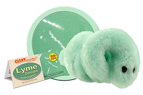 GIANTmicrobes Lyme Disease Plush  Learn About This Tick borne Disease with This Memorable Plush, Unique Gift for Patients, Scientists, Students, Doctors and Health Professionals