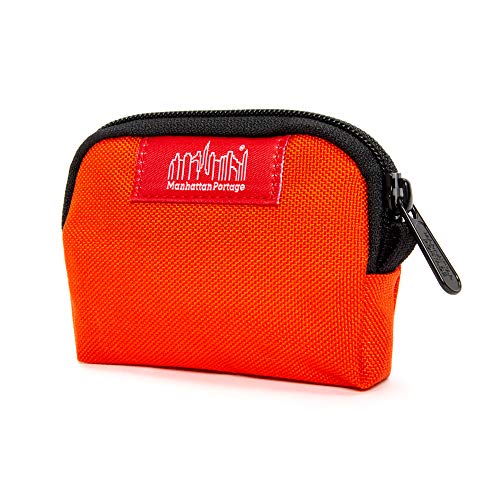 Manhattan Portage Coin Purse Orange With Zipper Closure In Eclectic Colors Purse For Credit Card ID Card Jewelry Keys Water Resistant Gift 1000D Cordura Everyday Carry