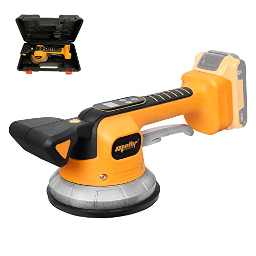 Tile Vibration Leveling Machine, for Dewalt 20V Max Battery (Battery NOT Included) Tiler Vibrator Tool with Ten Adjustable Speed & Suction Cup & Digital Display & Lock Design for Floor | Tile | Wall